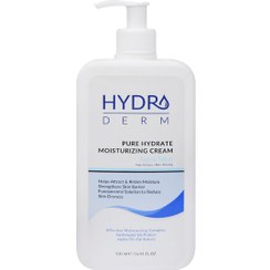 تصویر کرم مرطوب کننده پوست هیدرودرم مناسب دست و صورت مدل آکوا میست حجم 500 میل Hydroderm  Moisturizing Cream Aqua Mist 500ml
