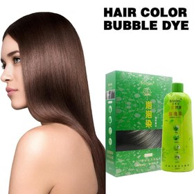 تصویر شامپو رنگ مشکی گیاهی بریملس 500 میل Brimless Shampoo, Herbal Bubble Gray Hair Dye Shampoo 500 ml