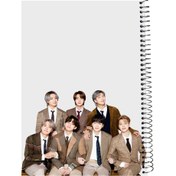 تصویر دفتر مشق ۱۰۰ برگ سیمی طرح بی تی اس کد BTS4 