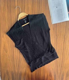 تصویر بافت مشکی شاین دار خیلی ناز و لطیف و شیک برندH&m 