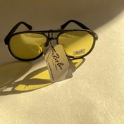 تصویر عینک شب ریبن خلبانی مدل 3104 | UV400 | مناسب بانوان و آقایان 