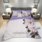 تصویر ست روتختی دونفره گلدار 6 تکه کد 004091 Flower pattern bedspread code 004091