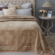 تصویر پتو مادام کوکو مدل Rochelle Bej سایز 240×220 سانتی متر 