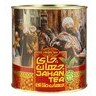 تصویر چای طلایی نشان جهان مقدار 450 گرم Golden tea shows the world the amount of 450 grams