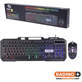 تصویر ست کیبورد و موس گیمینگ XP-Product 10400 RGB XP Wired Mouse And Keyboard XP-10400