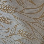 تصویر سفره نسوز طرح گندم رنگ طلایی 