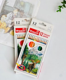 تصویر مداد رنگی ۱۲ رنگ 