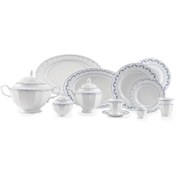 تصویر سرویس غذاخوری چینی زرین ایران مدل فرانسیس ۱۰۳ پارچه ۱۲ نفره 