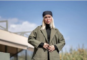 تصویر کاپشن کتان مدل پارلا 