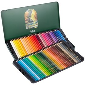 تصویر مداد رنگی آریا آرتیست ۷۲ رنگ جعبه فلزی 