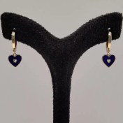 تصویر گوشواره قلب طلا 