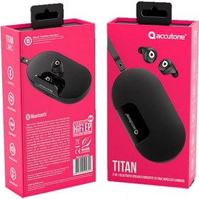 تصویر ایرپاد و اسپیکر بیسیم اکیوتون مدل TITAN ACCUTONE ACCUTONE TITAN True Wireless Stereo Earbuds