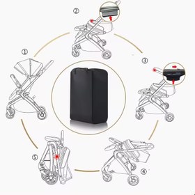 تصویر کالسکه 360 درجه چرخشی برند Adl S-003L ا baby stroller s-003l baby stroller s-003l