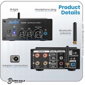 تصویر آمپلی‌فایر Moukey MAMP4 Bluetooth Hi-Fi 