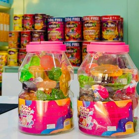 تصویر ژله میوه ای شکلکی 