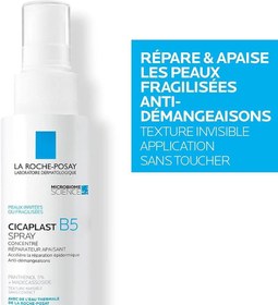 تصویر اسپری ترمیم کننده لاروش پوزای مدل Cicaplast B5 حجم 100 میلی لیتر La Roche-Posay Cicaplast B5 Soothing Repairing Spray 100ml