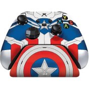 تصویر دسته بازی به همراه پایه شارژر ریزر Razer برای ایکس باکس XBOX طرح Captain America 