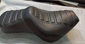 تصویر سفارش انلاین روکش زین اونجر طرح هارلی - مشکی / سفید / ارسال بدون نصب روکش خالی Cruiser motorcycle saddle cover