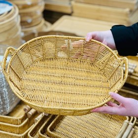 تصویر سبد راتان حصیری وارداتی 