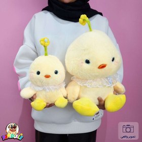 تصویر عروسک جوجه گل به سر سایز ۲۵ سانتی متر 