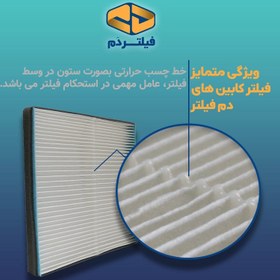 تصویر فیلتر کابین فیلتر دم مدل ساده کد SA1A61A02 مناسب برای هایما اس 5 