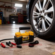 تصویر کمپرسور باد فندکی دو سیلندر اینتیمکس کیت کامل مدل M2پنچرگیری ،اصل 