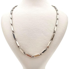تصویر زنجیر کبریتی نقره ای استیل 