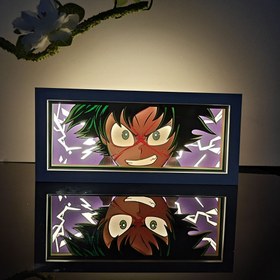 تصویر تابلو لایت باکس انیمه ای دکو | My Hero Academia Overlay Deku Light Box 