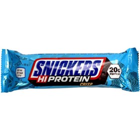 تصویر پروتئین بار شکلاتی کریسپی اسنیکرز 55 گرم Snickers Hi-Protein Crisp Bar