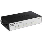 تصویر سوییچ 8 پورت دی لینک مدل DGS-108 D-Link DGS-108 8 Port Gigabit Desktop Switch