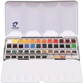 تصویر آبرنگ ونگوگ 48 رنگ فلزی 