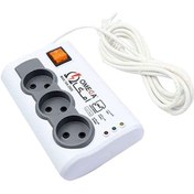 تصویر محافظ برق 3 خروجی 1.5متر یخچال فریزر اُمگا 