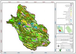 تصویر عنوان نقشه: ارزیابی منابع اراضی استان فارس 
