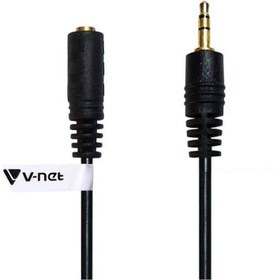 تصویر کابل افزایش طول AUX مدل V-S1 طول 1.5 متر وی نت Length extension cable AUX model V-S1 length 1.5 meters Vnet