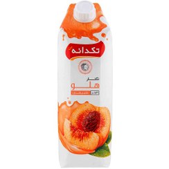 تصویر نکتار هلو تکدانه حجم 1 لیتر Takdaneh Peach Nectar 1Ltr