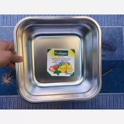 تصویر لگن مربع استیل یونیک 