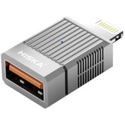 تصویر مبدل OTG لایتنینگ به USB-A هیسکا مدل H10 