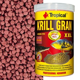 تصویر غذا ماهی کریل گران تروپیکال Krill Gran XXL Tropical وزن 125 گرم 