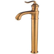 تصویر شیر روشویی   شودر   مدل  لوکا    پایه بلند طلایی shouder basin faucet   Luca