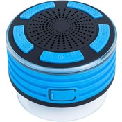 تصویر اسپیکر ضدآب قابل حمل بلوتوثی با صدای super Bass HD و نور LED برند CJC 