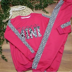 تصویر ست بلوز و شلوار پلنگی (طرح mini) 