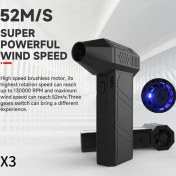 تصویر نسخه اصل _گجت آمازون مینی جت فن دمنده باد سوپر پاور x3 قویترین موجود در بازار superpower turbo fan x3