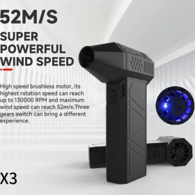 تصویر نسخه اصل _گجت آمازون مینی جت فن دمنده باد سوپر پاور x3 قویترین موجود در بازار superpower turbo fan x3