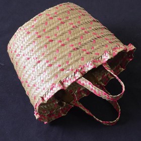 تصویر زنبیل تسمه بافی طرحM013 