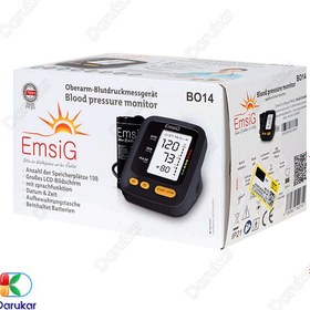 تصویر فشارسنج بازویی دیجیتال سخنگو امسیگ مدل BO14 (B014 emsig blood pressure)