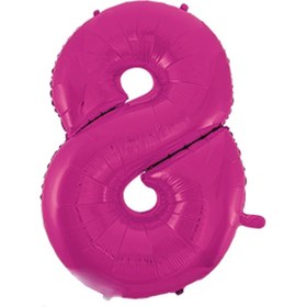 تصویر بادکنک فویلی طرح عدد 8 