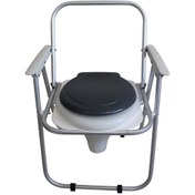 تصویر توالت مبله تاشو لوکس آلومینیوم سینکو همراه با قیف پلاستیکی 