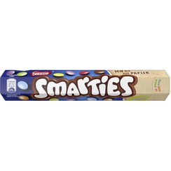 تصویر اسمارتیز شکلاتی آلمانی نستله Nestle Smarties با روکش های رنگی 130 گرم 