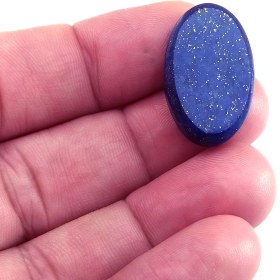 تصویر سنگ لاجورد مدل نگین بیضی کد laj52 