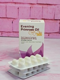 تصویر روغن گل مغربی 500 میلی گرم 50 عددی Evening Primerose Oil 500 mg